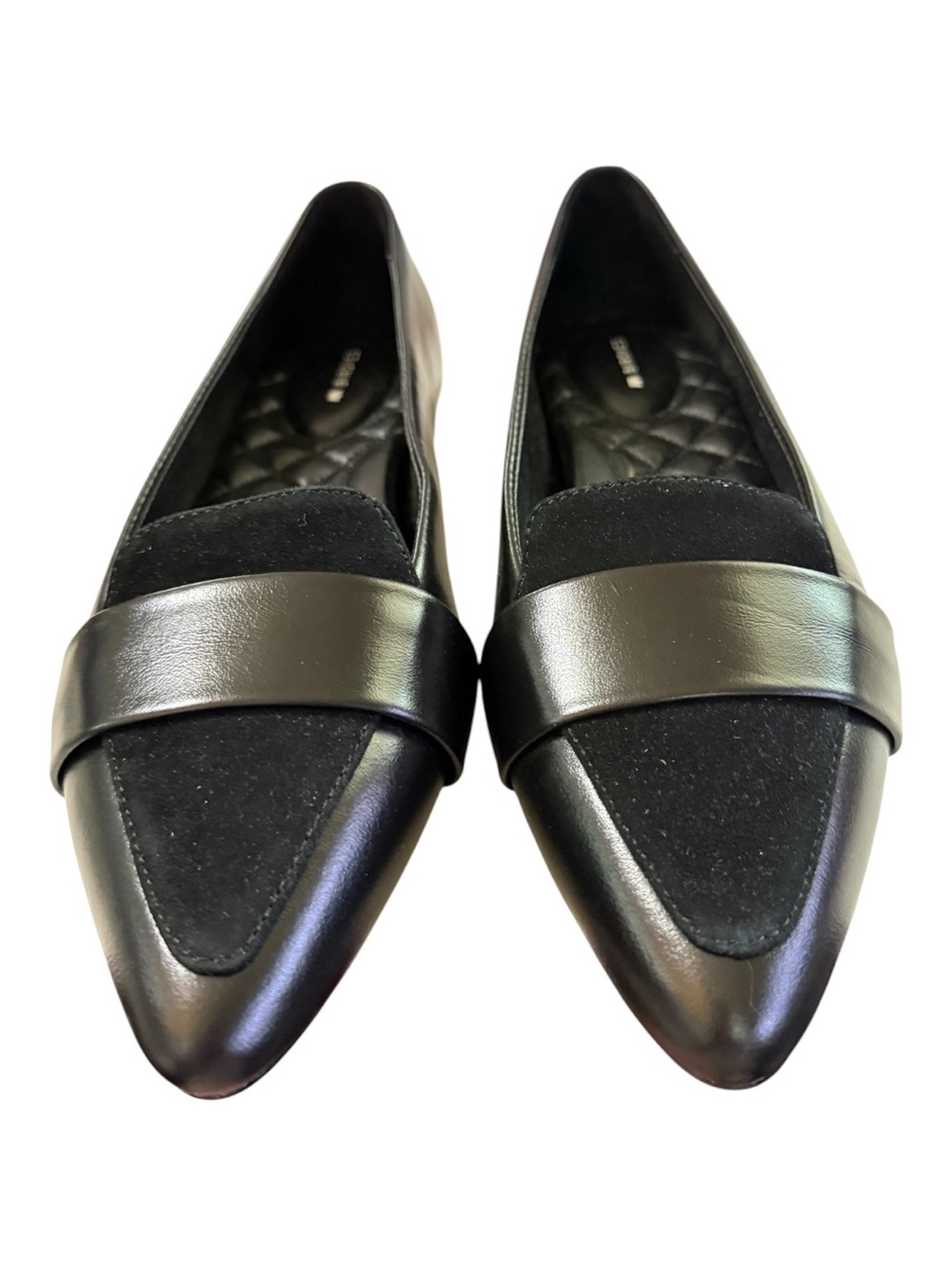 Birdies Black Leather Pointed Toe Loafers Women’s Size 8 NIB